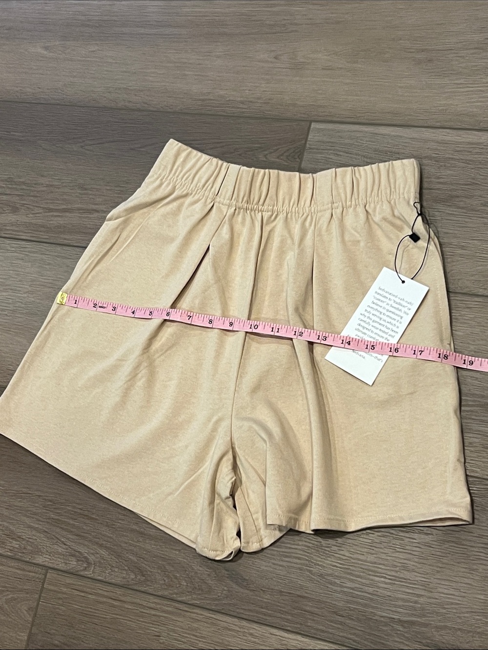 NWT Sedvana Swedish Khaki Elastic Waist Lounge Shorts Cotton & Modal Comfy Relax - Picture 12 of 13